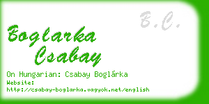 boglarka csabay business card