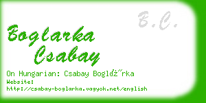 boglarka csabay business card
